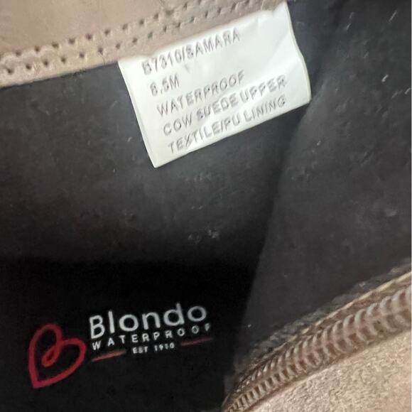 NWOT Blondo Samara Waterproof Bootie Dark Taupe - Sz 8.5 - Picture 7 of 8
